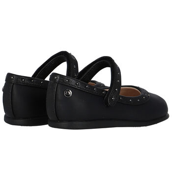 Younger Girls Black Shoes